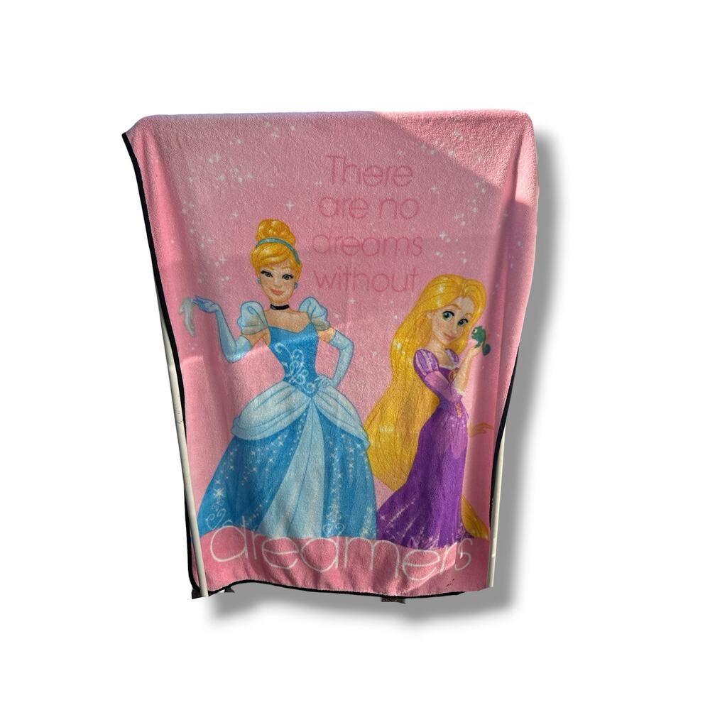 Princess Rapunzel and Cinderella Kids Throw Blanket Fleece